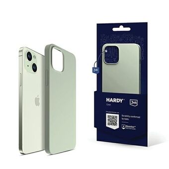 3MK Hardy-etui for iPhone 15, 6.1" i fargen grønn, med MagSafe