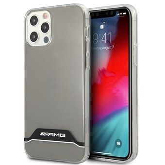 AMG AMHCP12MTCBW iPhone 12/12 Pro gjennomsiktig / gjennomsiktig hardcase Elektroplate svart og hvit