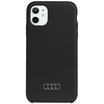 Audi silikondeksel iPhone 11 / Xr 6.1" svart/svart hardcase AU-LSRIP11-Q3/D1-BK