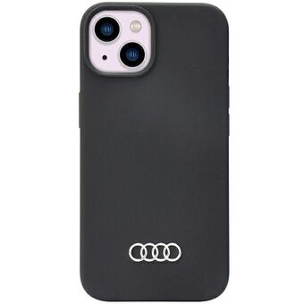 Audi silikondeksel iPhone 14 6.1" svart/svart hardcase AU-LSRIP14-Q3/D1-BK