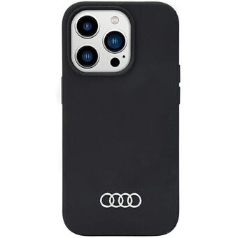 Audi Silikondeksel iPhone 14 Pro 6.1" svart/svart hardcase AU-LSRIP14P-Q3/D1-BK