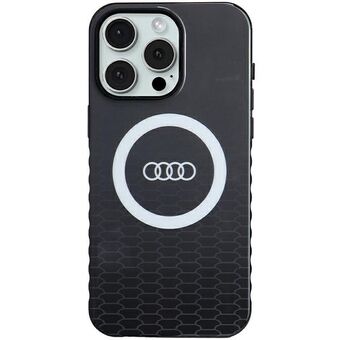 Audi IML stort logo MagSafe-etui iPhone 15 Pro Max 6,7" svart hardcase AU-IMLMIP15PM-Q5/D2-BK