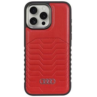 Audi syntetisk skinn MagSafe iPhone 14 Pro Max 6.7" rød hardcase AU-TPUPCMIP14PM-GT/D3-RD