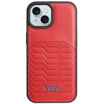 Audi Kunstlær MagSafe iPhone 15 Plus / 14 Plus 6.7" rød hardcase AU-TPUPCMIP15M-GT/D3-RD