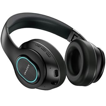 AWEI on-ear Bluetooth-hodetelefoner A100BL svart/svart