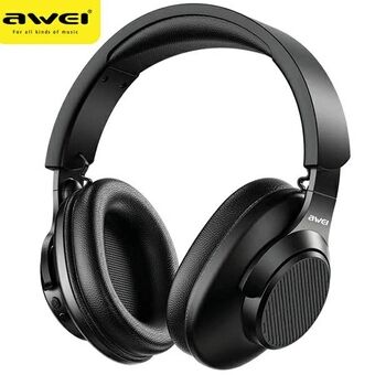 AWEI over-ear hodetelefoner A997 Pro ANC Bluetooth svart/svart