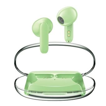 AWEI Bluetooth 5.3 T85 ENC TWS øretelefoner + dokkingstasjon grønn/grønn