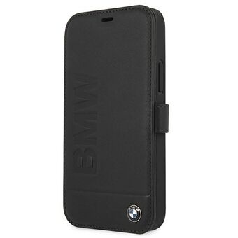 Etuiet BMW BMFLBKP12SSLLBK for iPhone 12 mini 5,4" svart/svart bok Signature