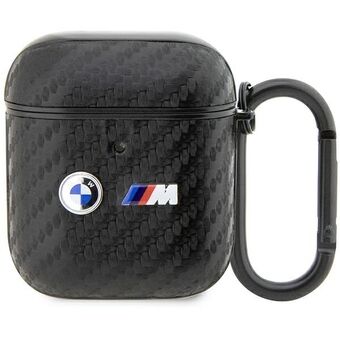 BMW BMA2WMPUCA2 AirPods 1/2-deksel czarny/svart Carbon Double Metal Logo