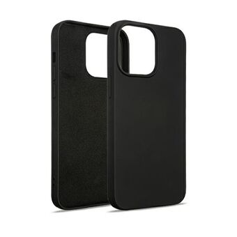 Beline Deksel Silikon iPhone 14 Pro Max 6,7" svart/svart