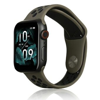 Beline Apple Watch Sport Silikonbånd 38/40/41 mm brun/svart brun/svart