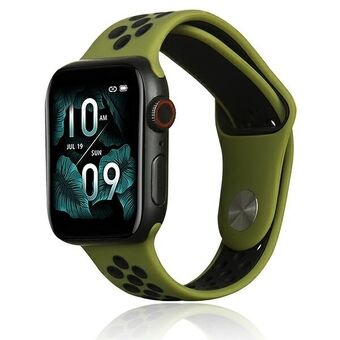 Beline Apple Watch Sport Silikonrem 38/40/41 mm grønn/svart grønn/svart