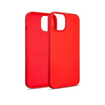 Beline etui i silikon for iPhone 15, 6,1 tommer rød