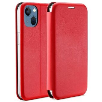 Beline-etui book magnetic til iPhone 15 6,1 tommer, i fargen rød