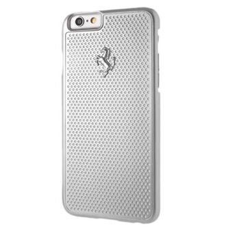 Ferrari Hardcase FEPEHCP6SI iPhone 6 / 6S perforert aluminium sølv / sølv
