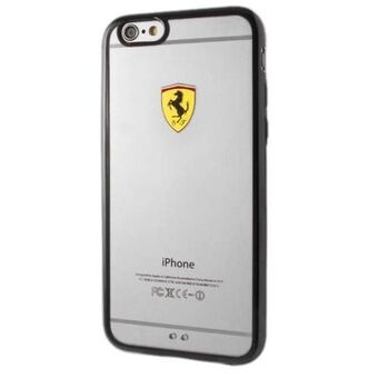 Ferrari Hardcase FEHCP6LBK iPhone 6 / 6S Plus racingskjold gjennomsiktig svart