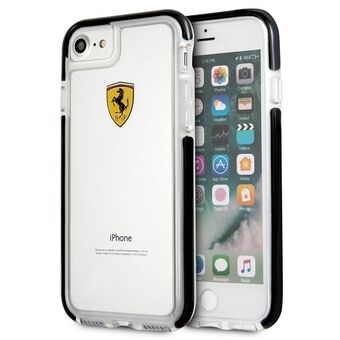 Ferrari Hardcase FEGLHCP7BK iPhone 7/8 SE 2020 / SE 2022 Støtsikker gjennomsiktig svart