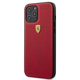Ferrari FESPEHCP12LRE iPhone 12 Pro Max 6,7" rød/rød hardcase On Track Perforert