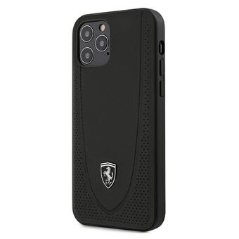 Ferrari iPhone 12 / iPhone 12 Pro Black Hardcase Off Track Perforert
