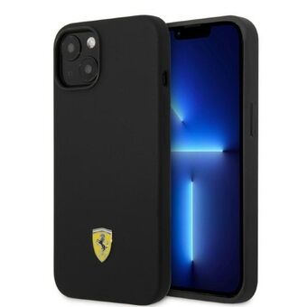 Ferrari FEHMSIP14MBK iPhone 14 Plus 6,7" svart/svart hardcase Silikonmetalllogo Magsafe