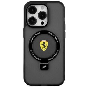 Ferrari FEHMP15MUSCAK iPhone 15 Plus / 14 Plus 6.7" svart hardcase Ring Stand 2023 Collection MagSafe
