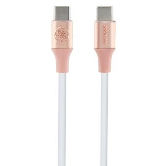 Gjett GUCCLALRGDP kabel USB-C - USB-C 1.5m Rask lading rosa/rosa Ebossed Logo