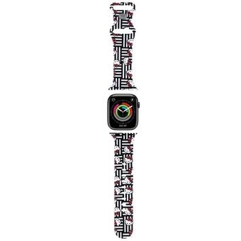 Hei Kitty Pasek HKAWMSDIESK Apple Watch 38/40/41mm svart reim Silicone Heads & Stripes.