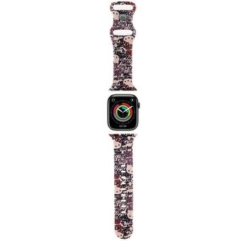 Hei Kitty Pasek HKAWMSDGPTP Apple Watch 38/40/41mm rosa/rosa rem Silikon Tagger Graffiti