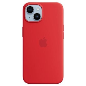 Apple MPT63ZM/A iPhone 14 Plus 6,7" MagSafe rødt/rødt silikondeksel