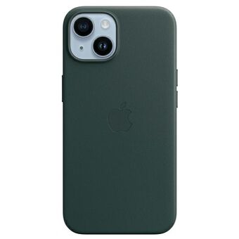 Apple MPP53ZM/A iPhone 14 6,1" grønn/skoggrønn lærveske MagSafe