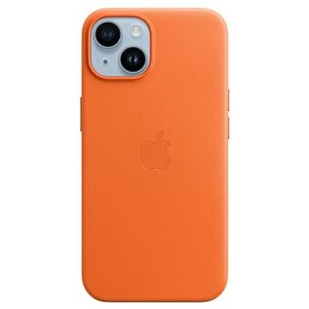 Apple MPP83ZM/A iPhone 14 6,1" oransje/oransje lærveske MagSafe