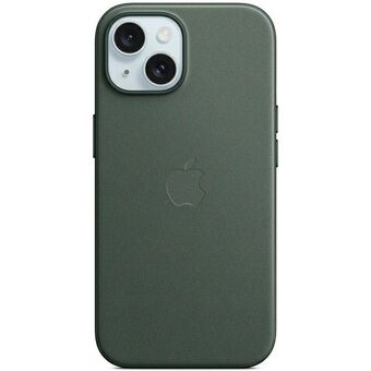 Etuiet Apple MT4F3ZM/A for iPhone 15 Plus / 14 Plus 6.7" med MagSafe, i fargen eviggrønn FineWoven.