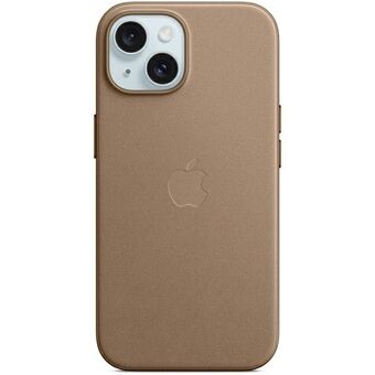 Etui Apple MT473ZM/A til iPhone 15 Plus 6.7" MagSafe i jasnobrunt/taupe FineWoven Case.