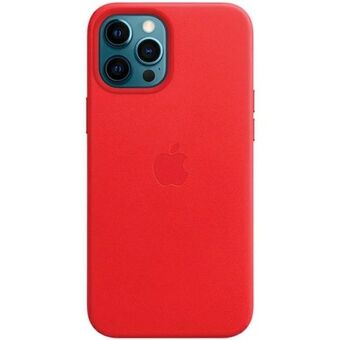 Etui Apple MHKJ3ZE/A for iPhone 12 Pro Max 6,7" rød skinnveske med MageSafe.