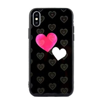 Deksel Hearts iPhone 5 / 5S / SE design 5 (hjerter svart)