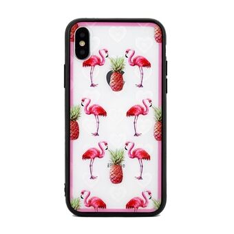 Hearts deksel iPhone X / Xs design 1 klar (flamingoer)