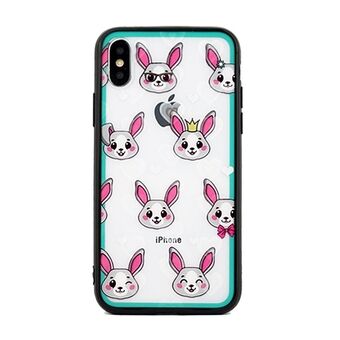 Deksel Hearts iPhone Xs Max design 2 klar (kaniner)