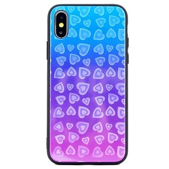 Hearts Glass iPhone 6 / 6S dekseldesign 5 (blå)