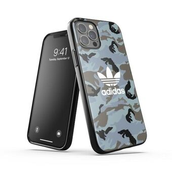 Adidas ELLER SnapCase Camo iPhone 12/12 Pro blå / svart 43702