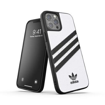 Adidas OR Molded deksel PU iPhone 12 Pro Max hvit-svart / hvit-svart 42239