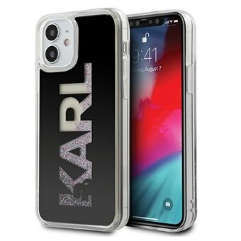 Karl Lagerfeld iPhone 12 Mini Svart Hardcase Karl Logo Glitter