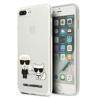 Karl Lagerfeld KLHCI8LCKTR iPhone 7/8 Plus hardt deksel Gjennomsiktig Karl & Choupette