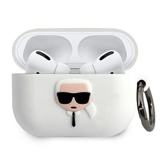 Karl Lagerfeld KLACAPSILGLWH AirPods Pro deksel hvit / hvit Silikon Iconic