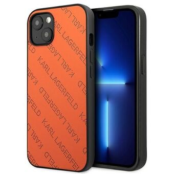 Karl Lagerfeld KLHCP13SPTLO iPhone 13 mini 5,4" hardcase oransje/oransje Perforert allover