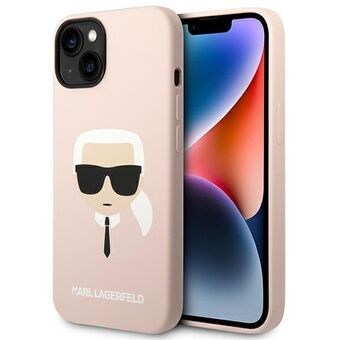Karl Lagerfeld KLHMP14SSLKHLP iPhone 14 6.1" hardcase lys rosa / lys rosa Silikon Karl\'s Head Magsafe