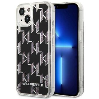 Karl Lagerfeld KLHCP14MLMNMK iPhone 14 Plus 6,7" hardcase svart/svart flytende glittermonogram