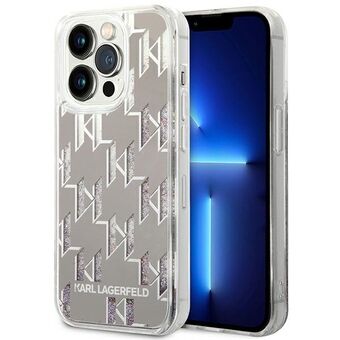 Karl Lagerfeld KLHCP14LLMNMS iPhone 14 Pro 6.1" hardcase sølv / sølv flytende glitter monogram