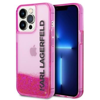 Karl Lagerfeld KLHCP14LLCKVF iPhone 14 Pro 6.1" rosa/rosa hardcase Liquid Glitter Elong