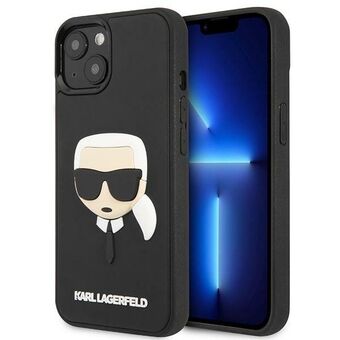 Karl Lagerfeld KLHCP14MKH3DBK iPhone 14 Plus 6,7" svart / svart hardcase 3D gummi Karls hode