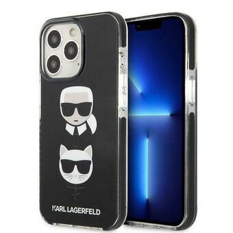 Karl Lagerfeld KLHCP13XTPE2TK iPhone 13 Pro Max 6,7" hardcase svart/svart Karl & Choupette Head